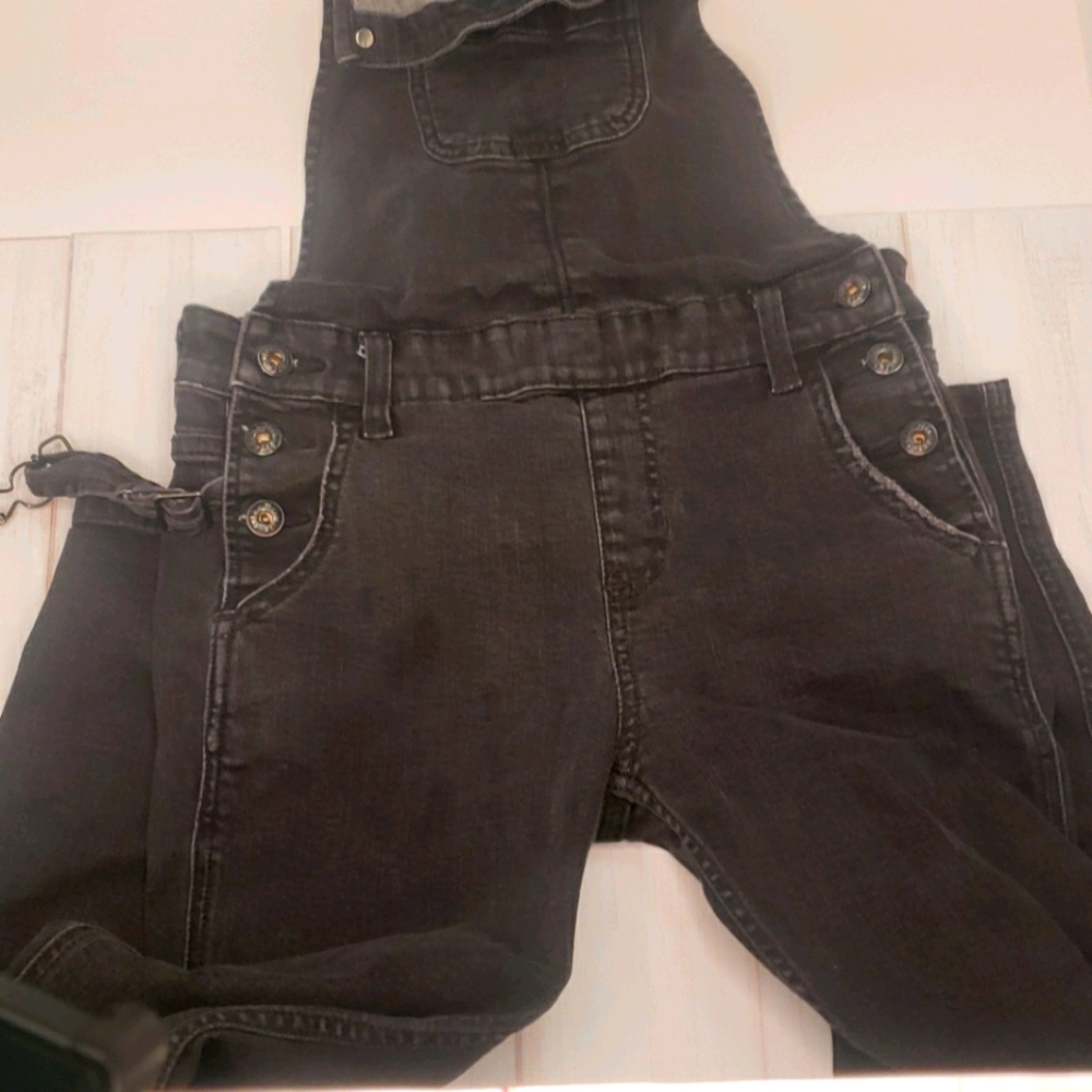 Black Denim overalls